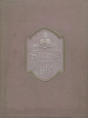 cover image of Beaver High School - Shingas - 1930